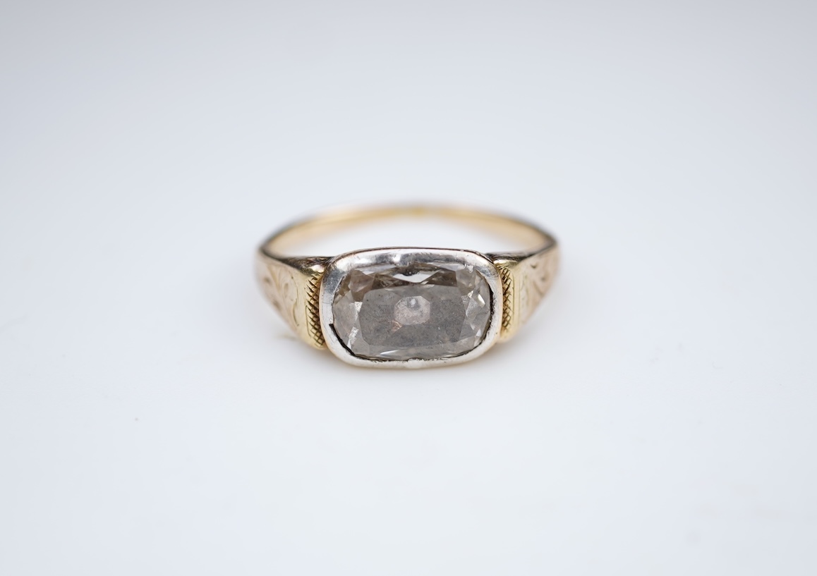 A rare Georgian/early Victorian diamond ring, first half 19th century